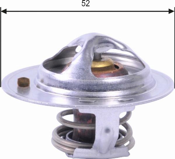 GATES TH24485G1 - Термостат, охолоджуюча рідина autocars.com.ua