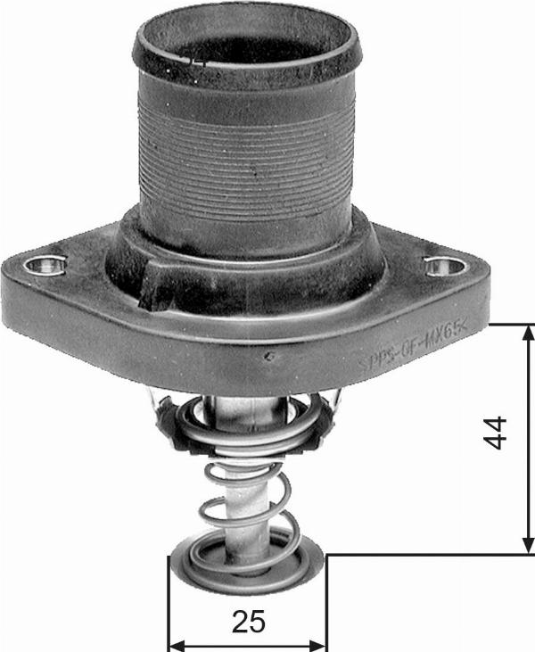 GATES TH24989G1 - Термостат, охолоджуюча рідина autocars.com.ua