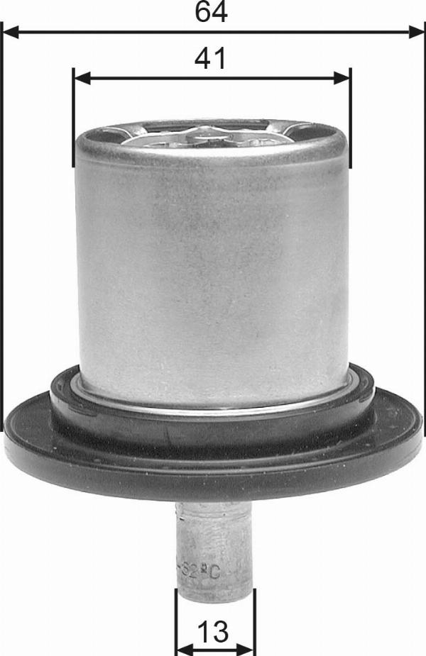 GATES TH25882G1 - Термостат, охолоджуюча рідина autocars.com.ua