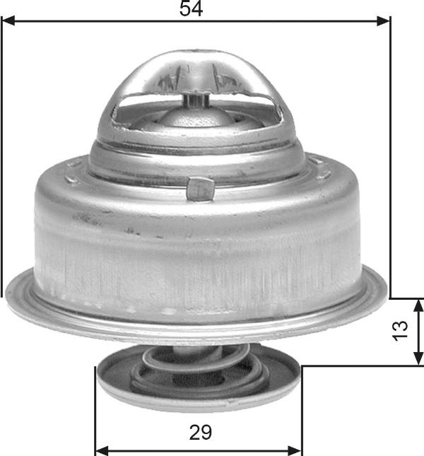 GATES TH27592G1 - Термостат, охолоджуюча рідина autocars.com.ua