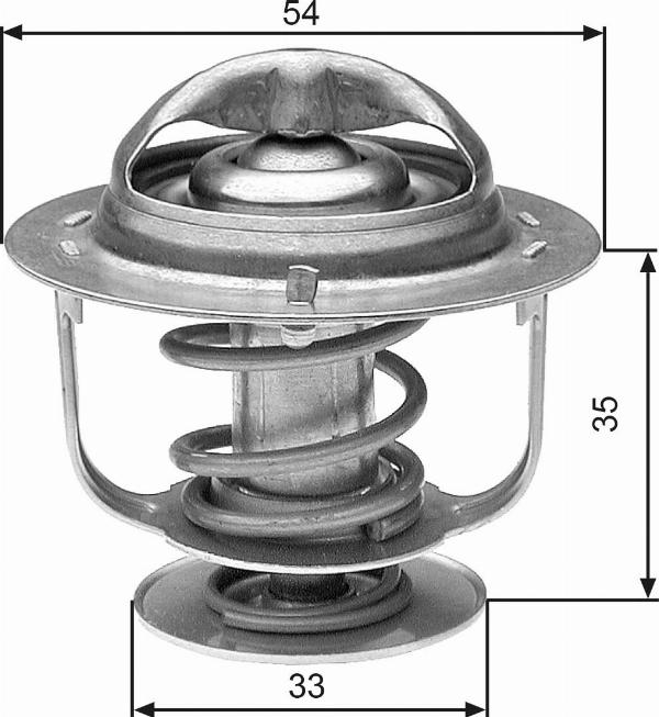 GATES TH29988G1 - Термостат, охолоджуюча рідина autocars.com.ua