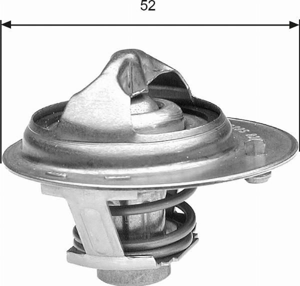GATES TH30188G1 - Термостат, охолоджуюча рідина autocars.com.ua