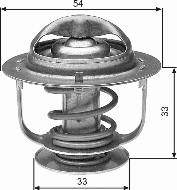 GATES TH30888G1 - Термостат, охолоджуюча рідина autocars.com.ua
