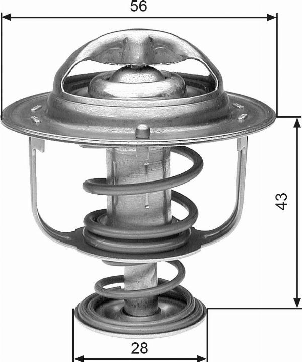 GATES TH31388G1 - Термостат, охолоджуюча рідина autocars.com.ua