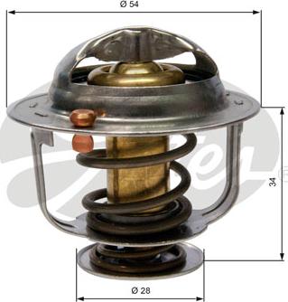 Gates TH31788G1 - Термостат, охлаждающая жидкость autodnr.net