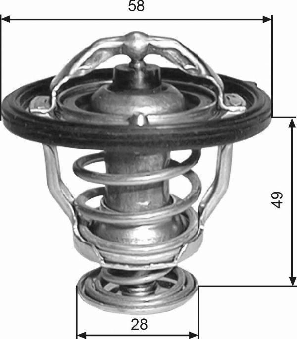 GATES TH33682G1 - Термостат, охолоджуюча рідина autocars.com.ua