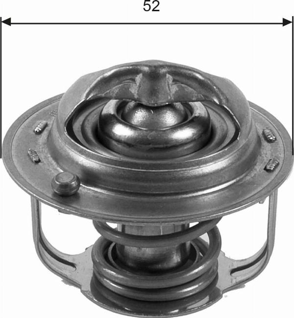 GATES TH35682G1 - Термостат, охолоджуюча рідина autocars.com.ua