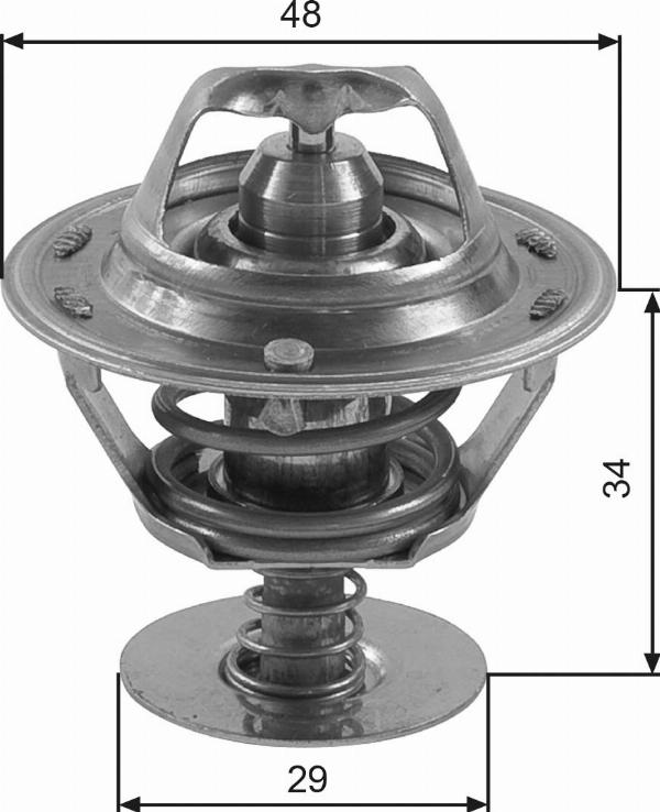 GATES TH39082G1 - Термостат, охолоджуюча рідина autocars.com.ua