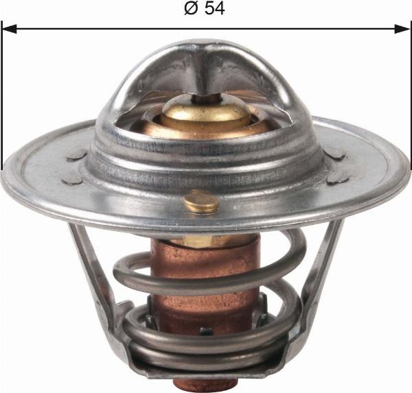 GATES TH45790G1 - Термостат, охолоджуюча рідина autocars.com.ua