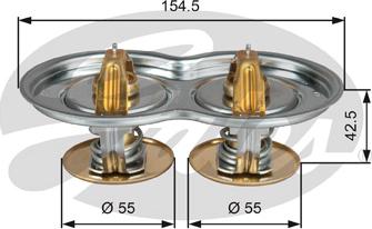 Gates TH51975/80G1 - Термостат, охлаждающая жидкость autodnr.net