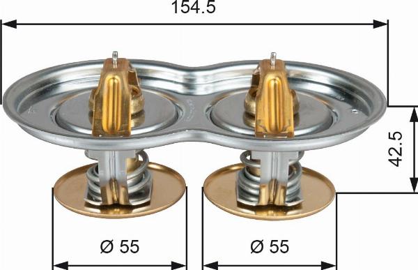 GATES TH51975/80G1 - Термостат, охолоджуюча рідина autocars.com.ua