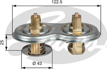 Gates TH52180/87G1 - Термостат, охлаждающая жидкость autodnr.net