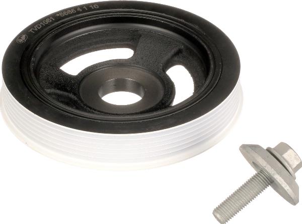 GATES TVD1061A - Ремінний шків, колінчастий вал autocars.com.ua