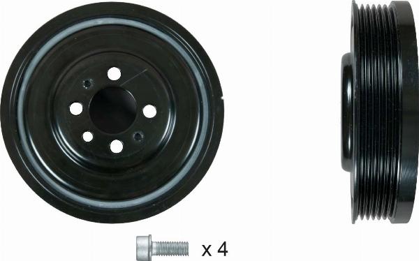 GATES TVD1184A - Ремінний шків, колінчастий вал autocars.com.ua