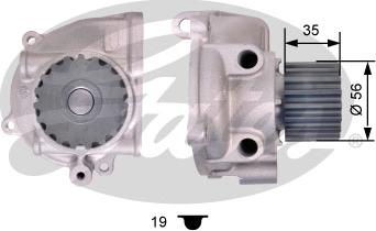 Gates WP0086 - Водяной насос avtokuzovplus.com.ua