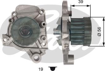 Gates WP0097 - Водяний насос autocars.com.ua