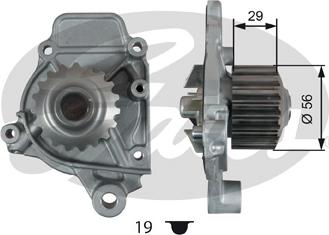 Gates WP0146 - Водяной насос avtokuzovplus.com.ua