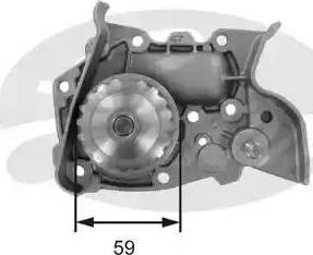 Gates Z80440 - Водяний насос autocars.com.ua