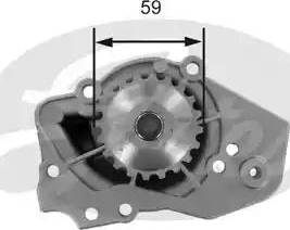 Gates Z80490 - Водяний насос autocars.com.ua
