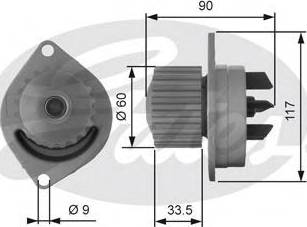 Gates Z80494 - Водяной насос autodnr.net