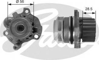 Gates Z80648 - Водяний насос autocars.com.ua