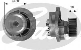 Gates Z80652 - Водяний насос autocars.com.ua