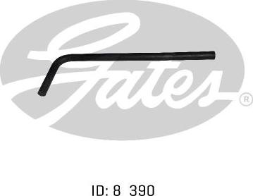 GATES 02-0407 - Шланг радіатора autocars.com.ua