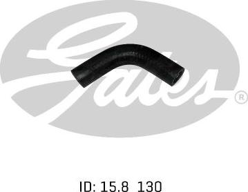 GATES 02-0530 - Шланг радіатора autocars.com.ua