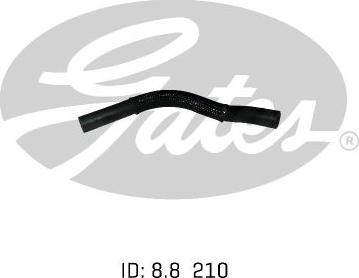 GATES 02-0547 - Шланг радіатора autocars.com.ua