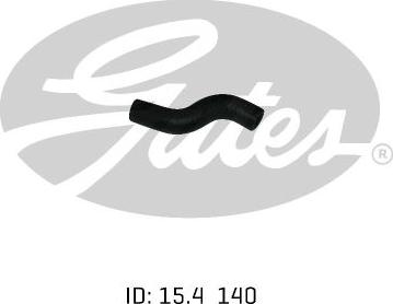 GATES 02-0557 - Шланг радіатора autocars.com.ua