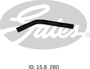 GATES 02-0558 - Шланг радіатора autocars.com.ua
