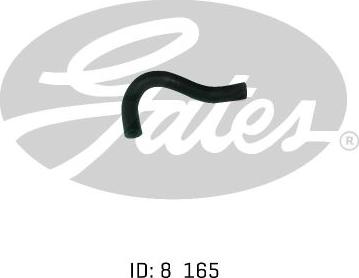 GATES 02-0571 - Шланг радіатора autocars.com.ua