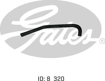 GATES 02-0572 - Шланг радіатора autocars.com.ua