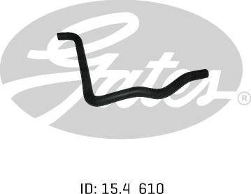 GATES 02-0576 - Шланг радіатора autocars.com.ua