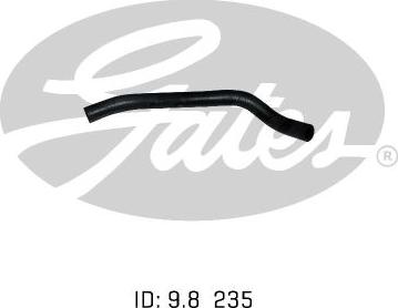 GATES 02-0633 - Шланг радіатора autocars.com.ua