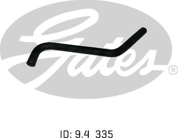 GATES 02-0634 - Шланг радіатора autocars.com.ua
