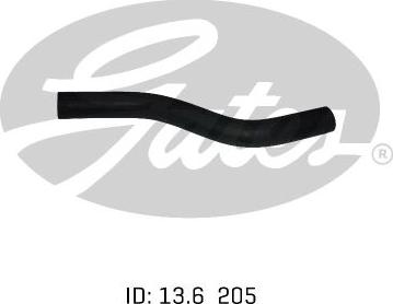 GATES 02-0762 - Шланг радіатора autocars.com.ua
