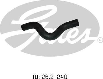 GATES 02-0806 - Шланг радіатора autocars.com.ua