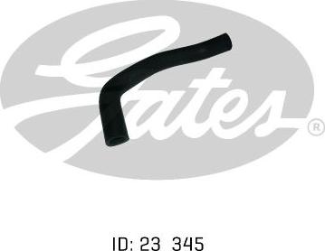 GATES 02-0988 - Шланг радіатора autocars.com.ua