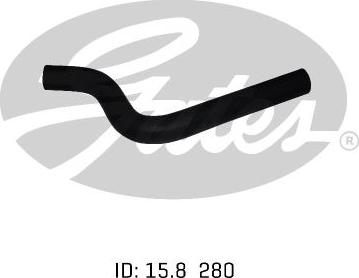 GATES 02-1077 - Шланг радіатора autocars.com.ua