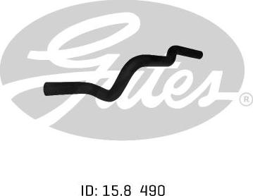 GATES 02-1146 - Шланг радіатора autocars.com.ua