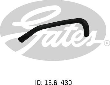 GATES 02-1180 - Шланг радіатора autocars.com.ua