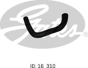 GATES 02-1181 - Шланг радіатора autocars.com.ua