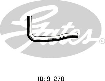 GATES 02-1229 - Шланг радіатора autocars.com.ua