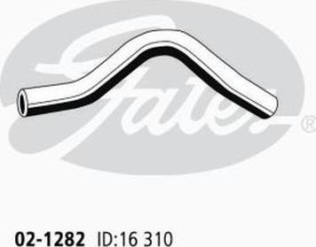 GATES 02-1282 - Шланг радіатора autocars.com.ua