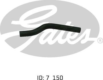 GATES 02-1405 - Шланг радіатора autocars.com.ua