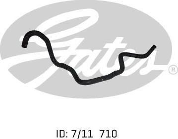 GATES 02-1406 - Шланг радіатора autocars.com.ua