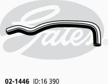 GATES 02-1446 - Шланг радіатора autocars.com.ua
