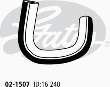 GATES-AU 02-1507 - Шланг радіатора autocars.com.ua