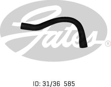 GATES-AU 05-0139 - Шланг радіатора autocars.com.ua